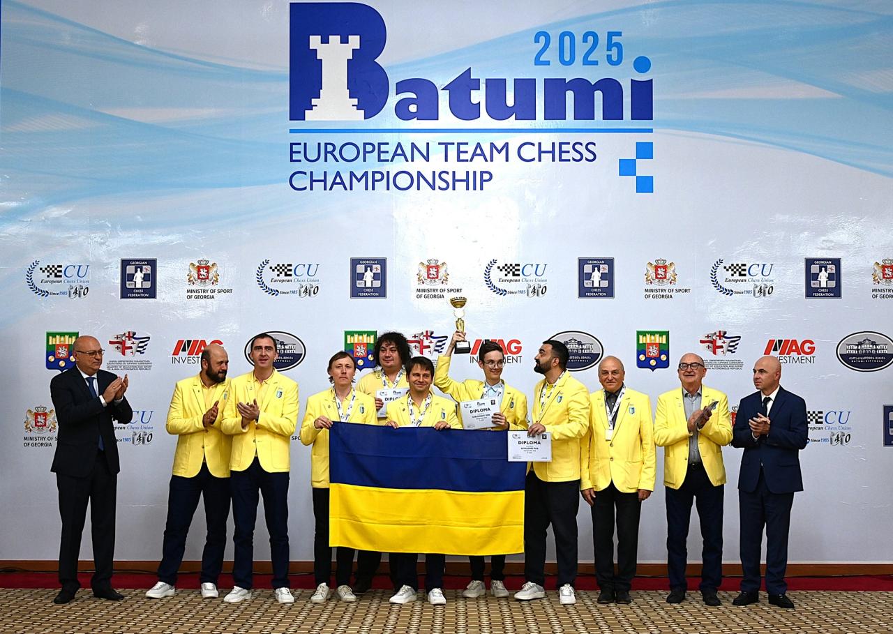 Ukraine struck gold at the European Team Chess Championships in Batumi, Georgia.