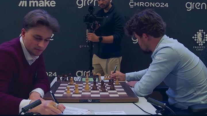 Thumbnail for article: The Greatest Chess Player Alive Almost Resigned on Saturday. The Room Was Too Hot.