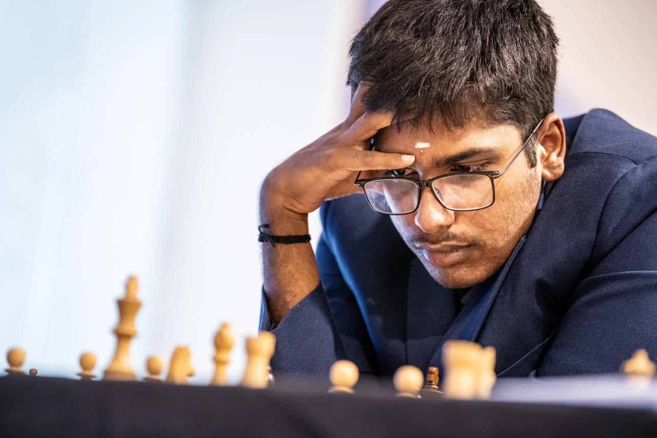 Il GM Pranav Anand ha guidato la formazione della President's Cup 2025. Foto: David Llada/FIDE.