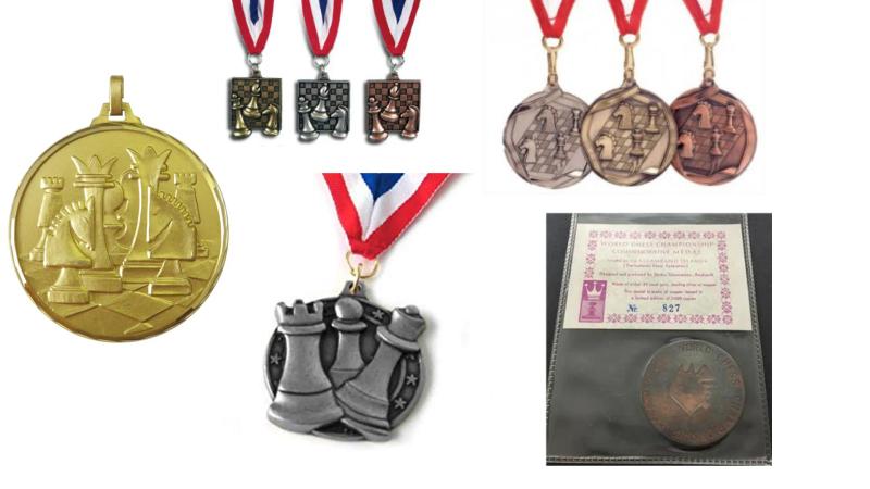 Chess medals should avoid using knights and queens! This is not the official medal.