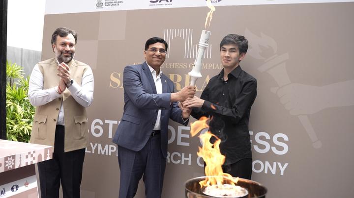 Thumbnail for article: How Symbolic: Sindarov Takes Olympiad Torch Home From India To Uzbekistan