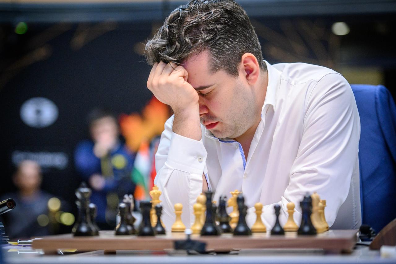 4月のFIDE候補者トーナメントでのネポムニアシチ。写真:Michal Walusza/FIDE。