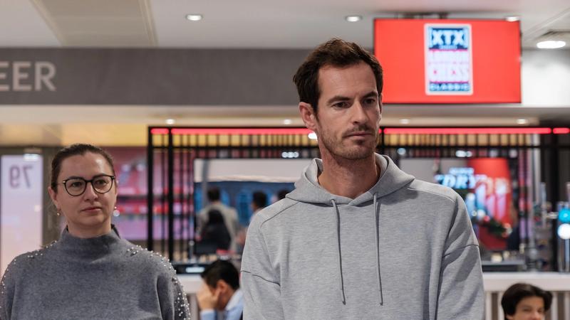 Andy Murray at the Emirates.