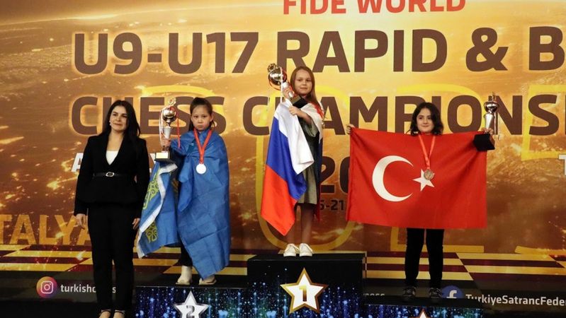 Russian symbols at the FIDE U9-U17 Rapid & Blitz Chess Championship in Antalya.