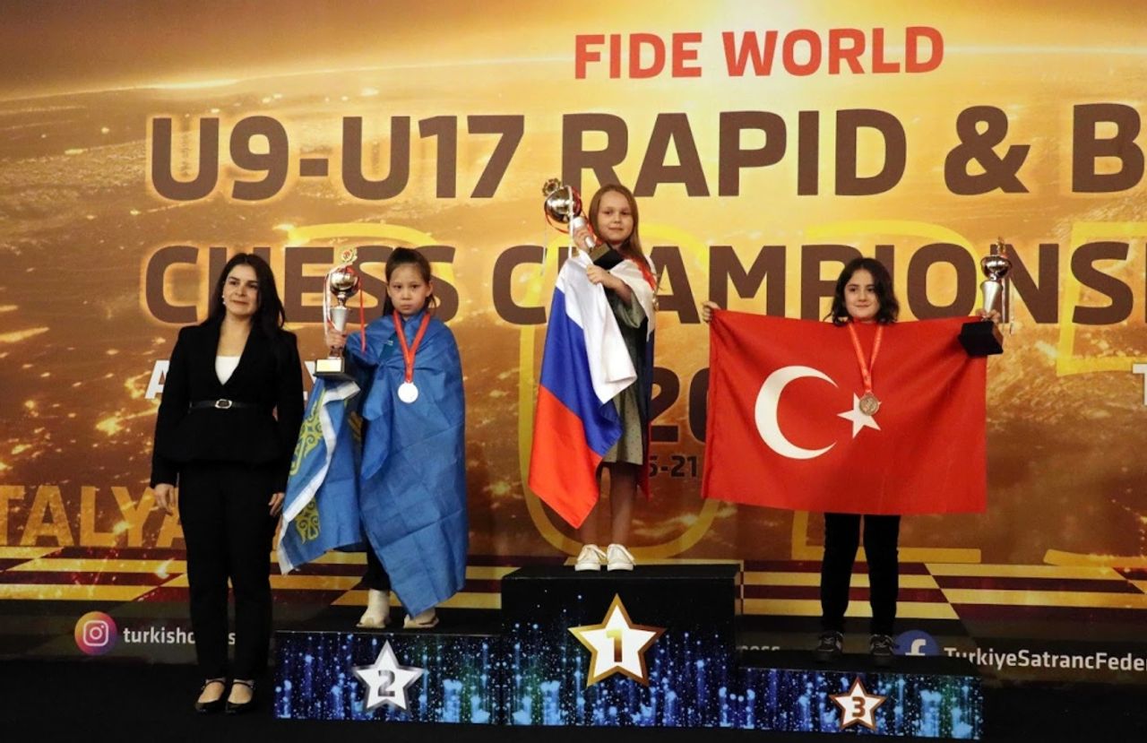 Russian symbols at the FIDE U9-U17 Rapid & Blitz Chess Championship in Antalya.