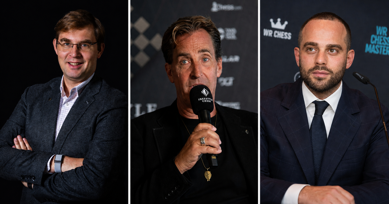 FIDE's candidates: Turlov, Buettner and Rosenstein.
