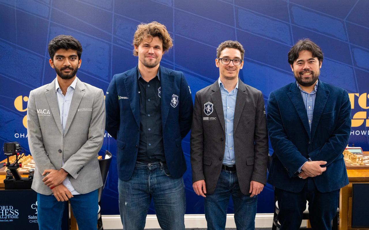 Schieramento ricco di stelle per il Clutch Chess: Champions Showdown. Foto: Lennart Ootes/Saint Louis Chess Club.