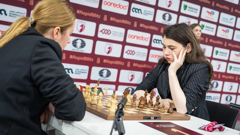 New Women's World Rapid Champion GM Aleksandra Goryachkina.