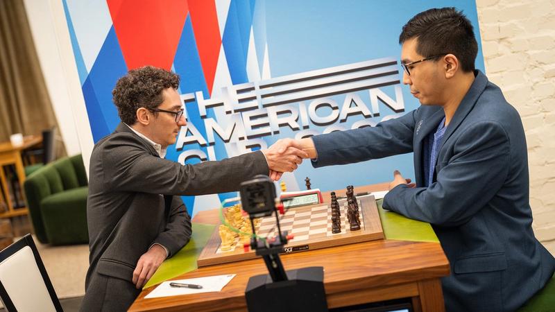 Caruana lost to So in the Winners Bracket final before losing again to Aronian.