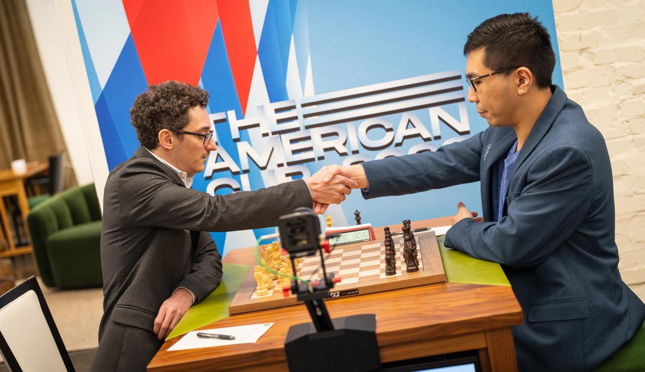 Caruana lost to So in the Winners Bracket final before losing again to Aronian.
