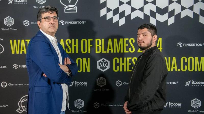 Bei einem World Chess-Event trat Kramnik beim Clash of Blames 2024 gegen GM Jose Martinez an.