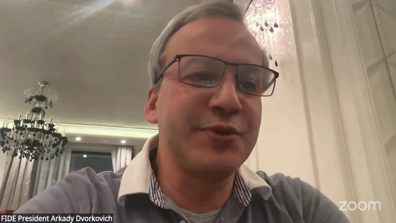 FIDE president Arkady Dvorkovich hosted the meeting online.
