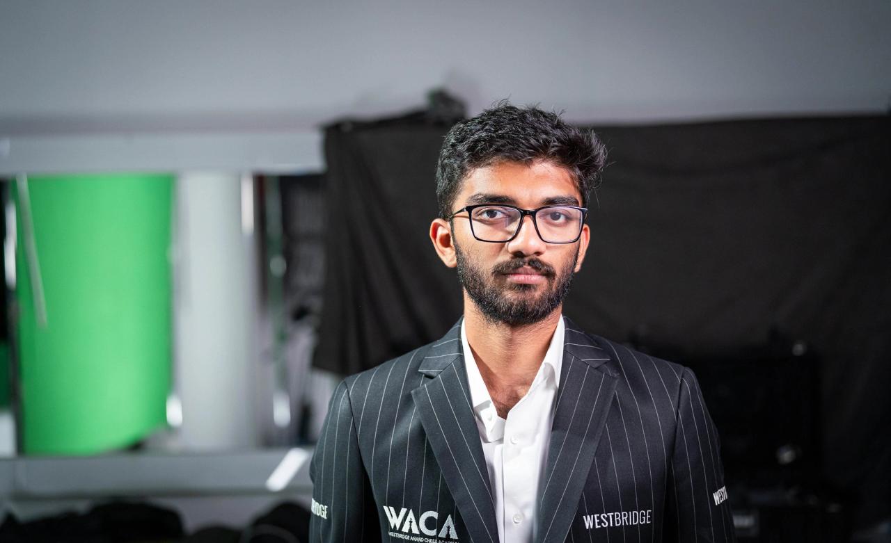 Gukesh miał trudny początek 2026 roku. Zdjęcie: Lennart Ootes/Grand Chess Tour.