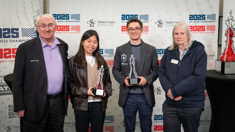 GM Fabiano Caruana and IM Carissa Yip were crowned U.S. Champions.