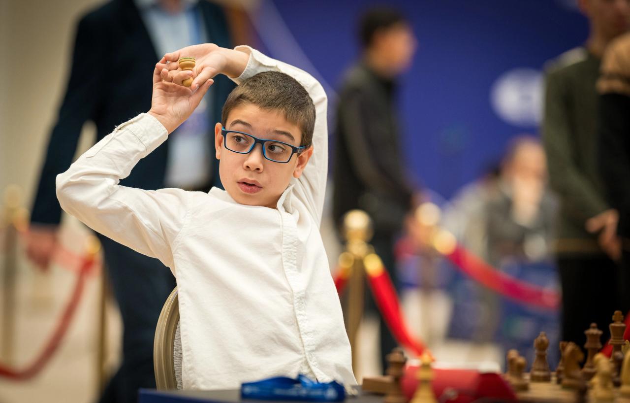 GM Faustino Oro, auch bekannt als „Der Messi des Schachs“. Foto: Lennart Ootes/FIDE.