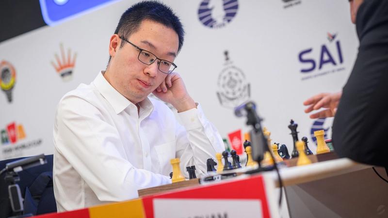 GM Wei Yi is looking fiery at the FIDE World Cup.