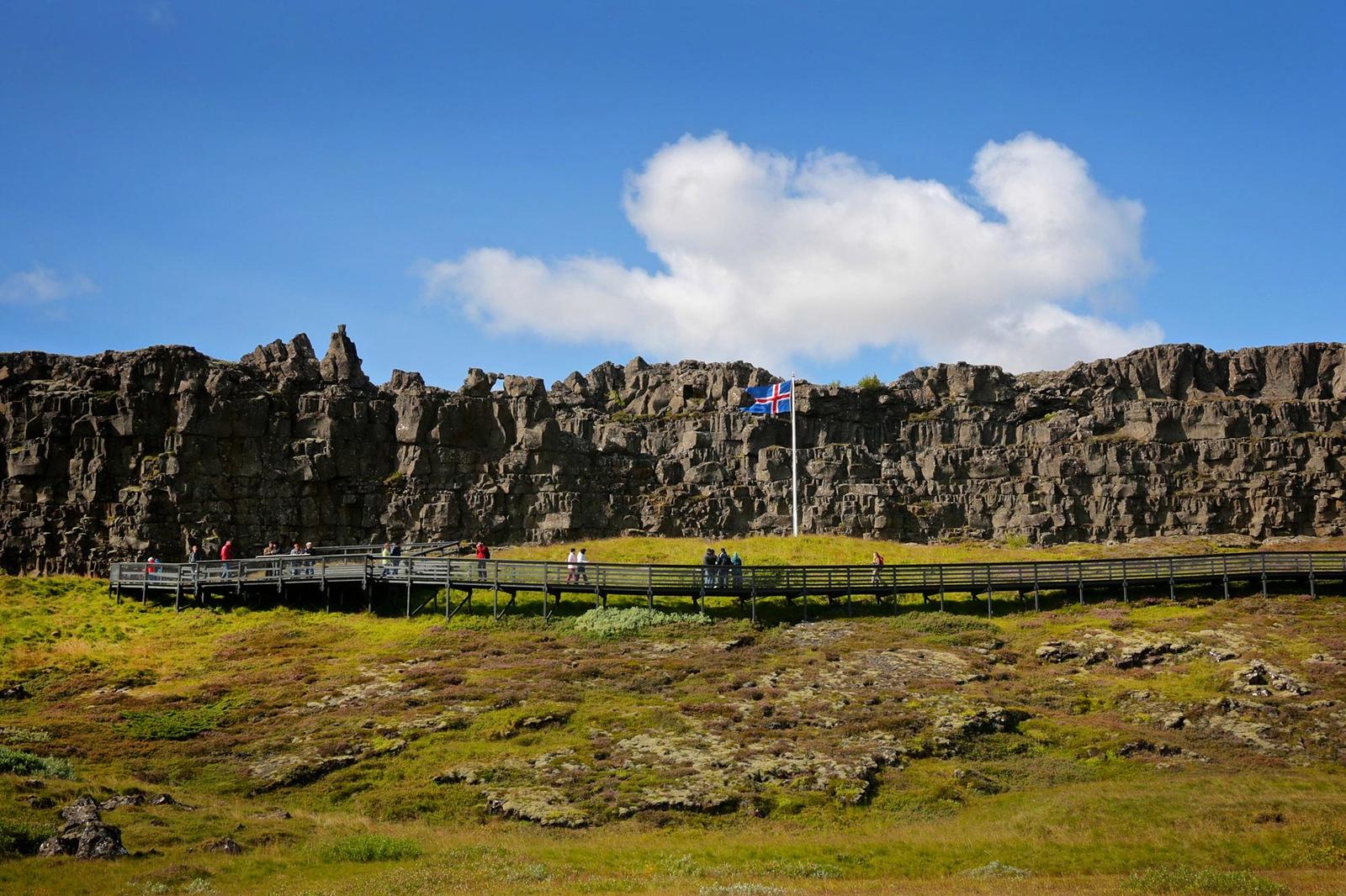 Lögberg at Þingvellir (Thingvellir).