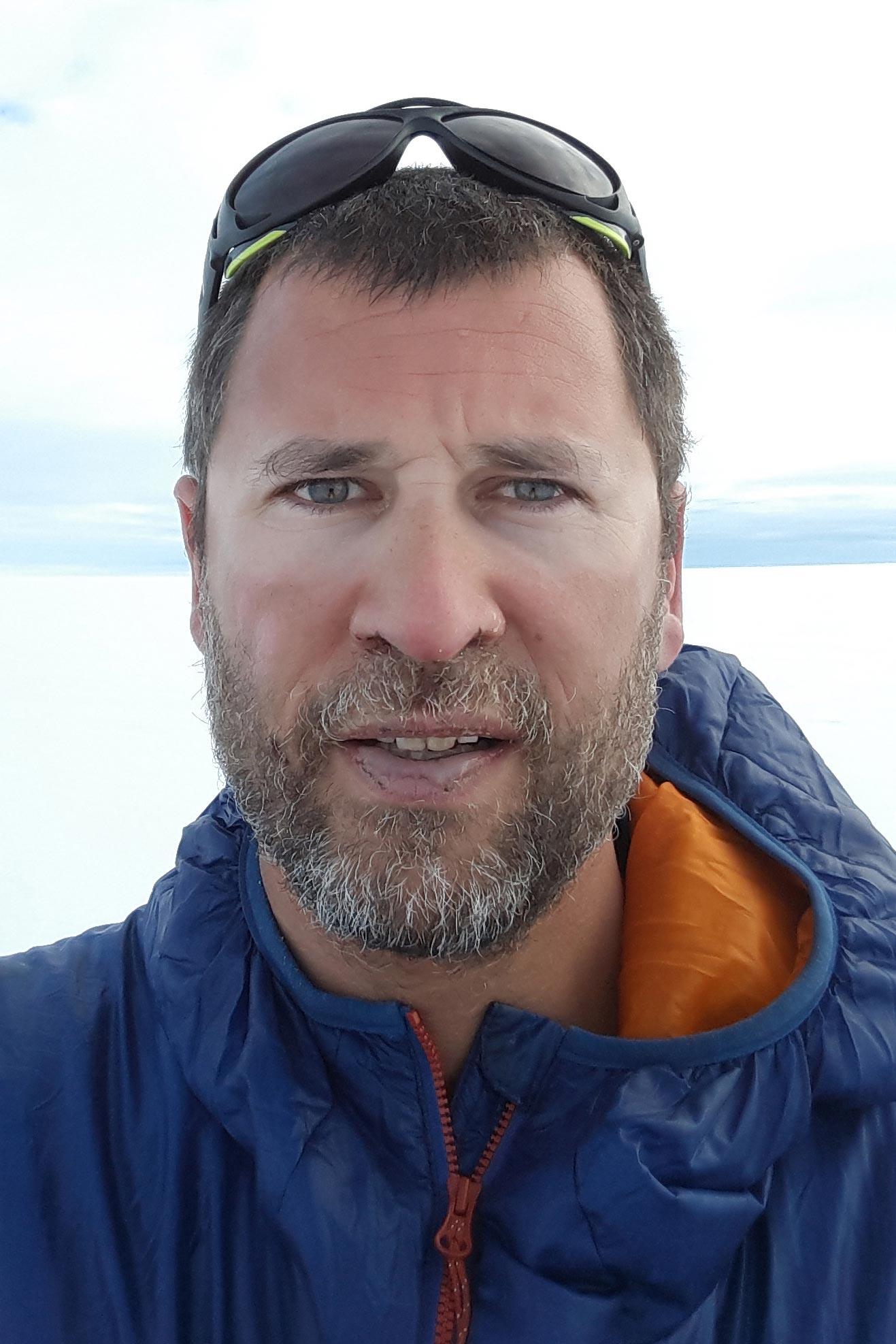 Portrait of Maxime Poncet an expedition leader