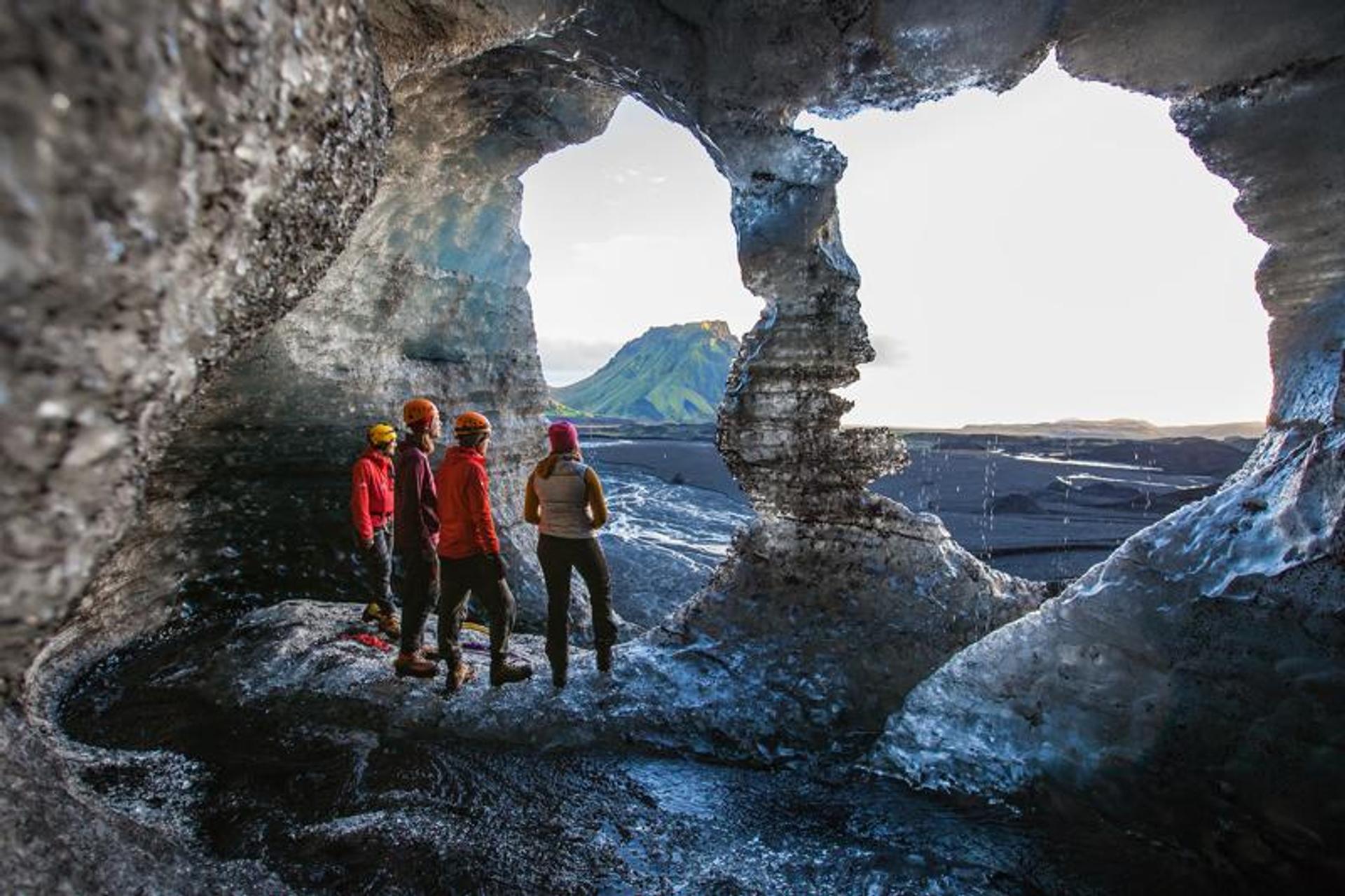 Secret ice cave at katla