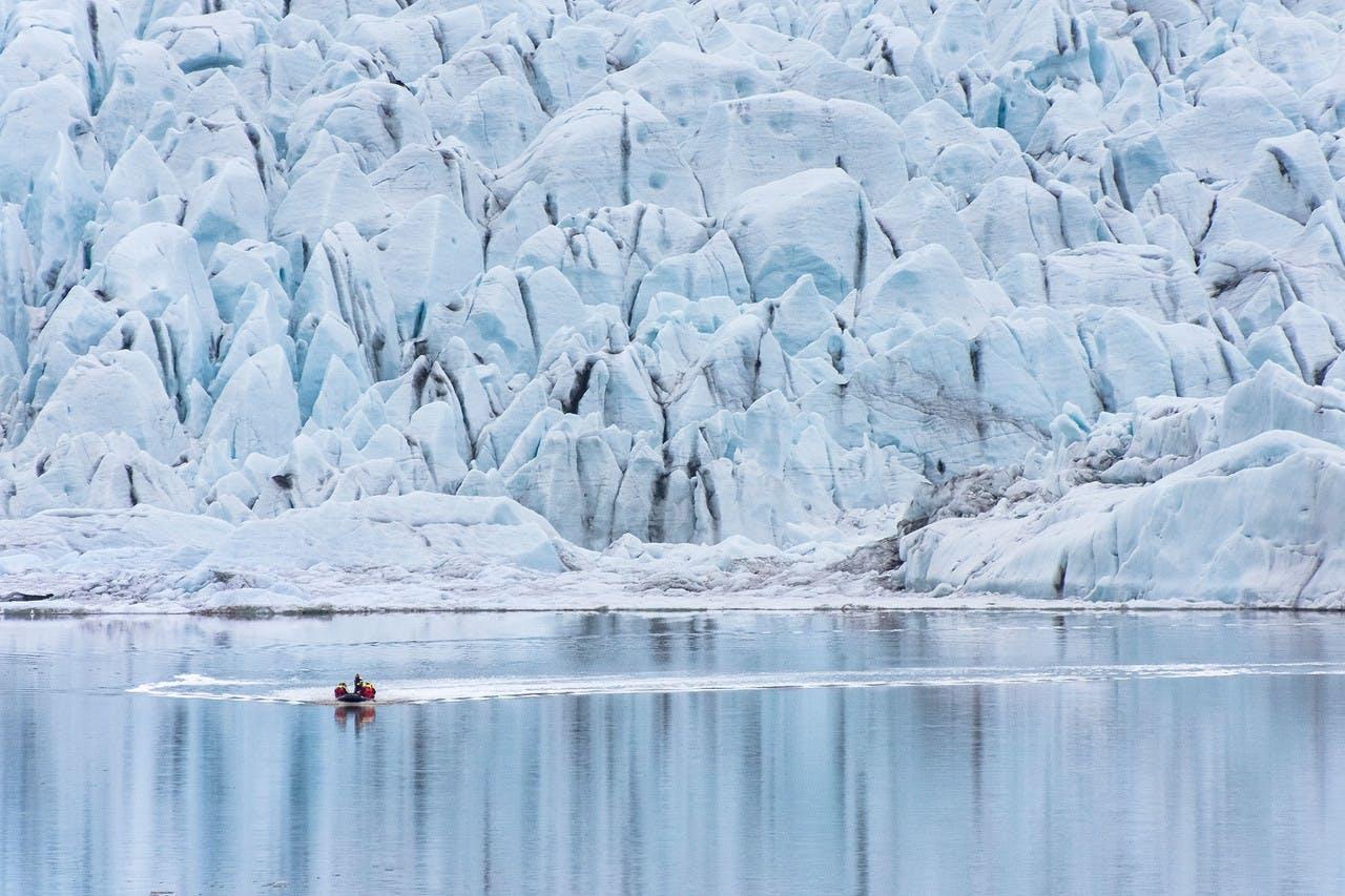 Jökulsárlón, the glacier lagoon of Vatnajökull the largest glacier in Iceland