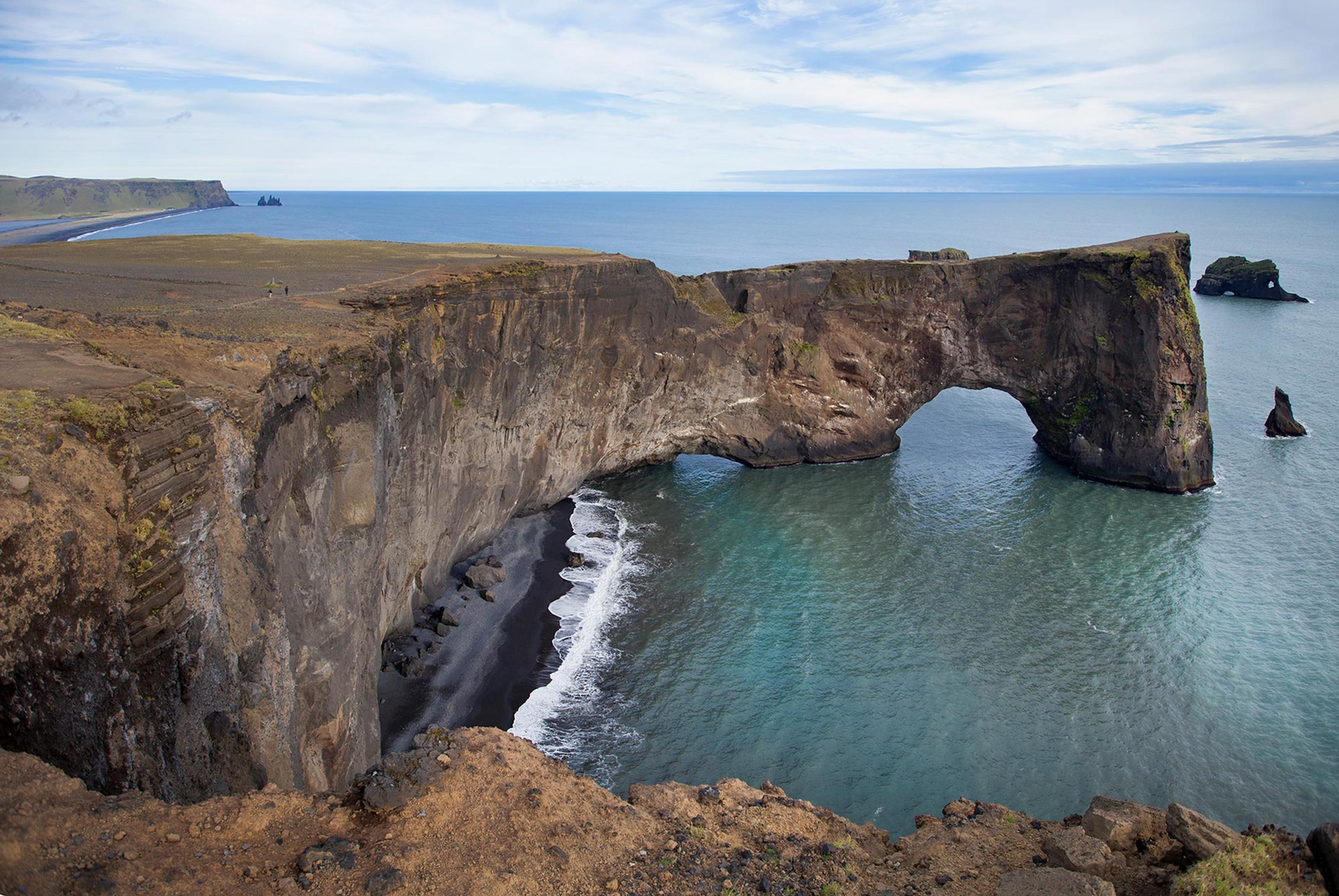 Dyrhólaey cliffs on the south coast of Iceland
