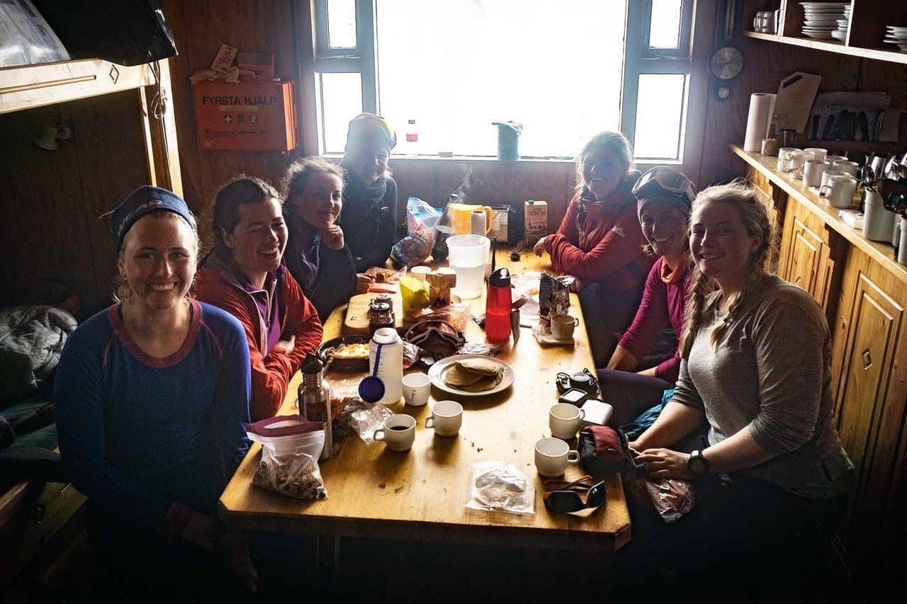 Stopping at the Grímsfjall hut