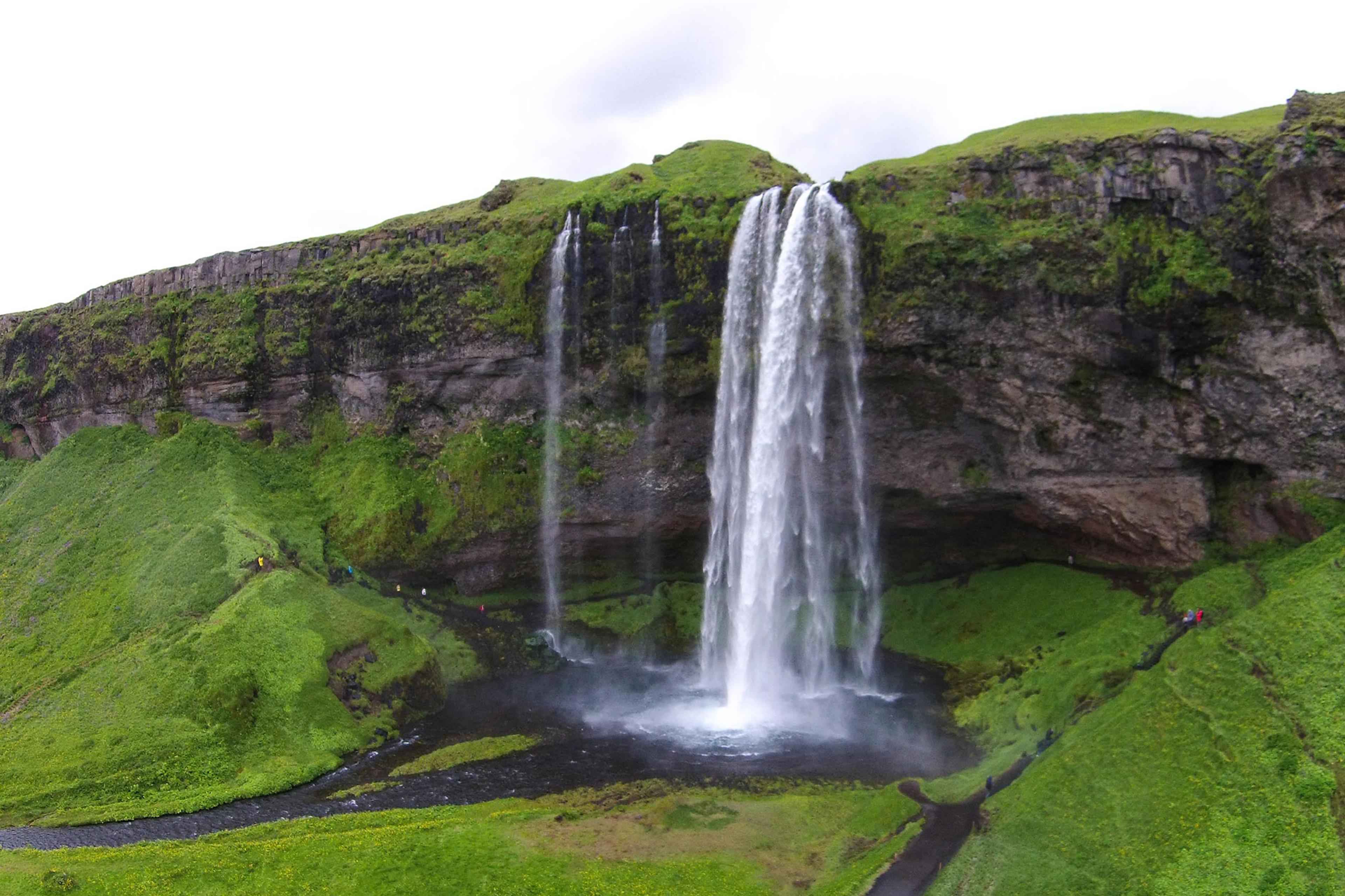 Seljalandsfoss waterfall on the south coast of Iceland