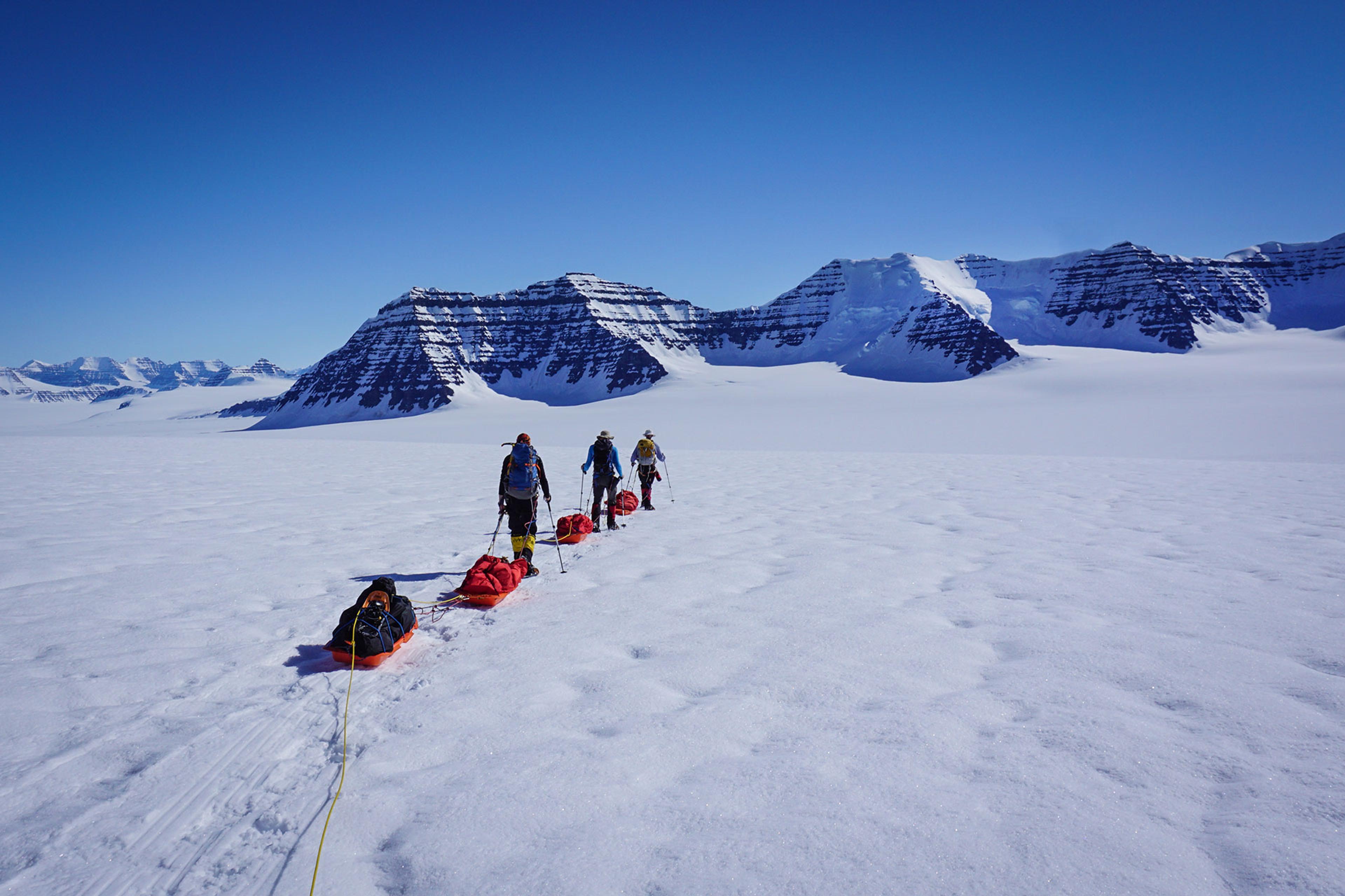 Expedition hiking in Greenland