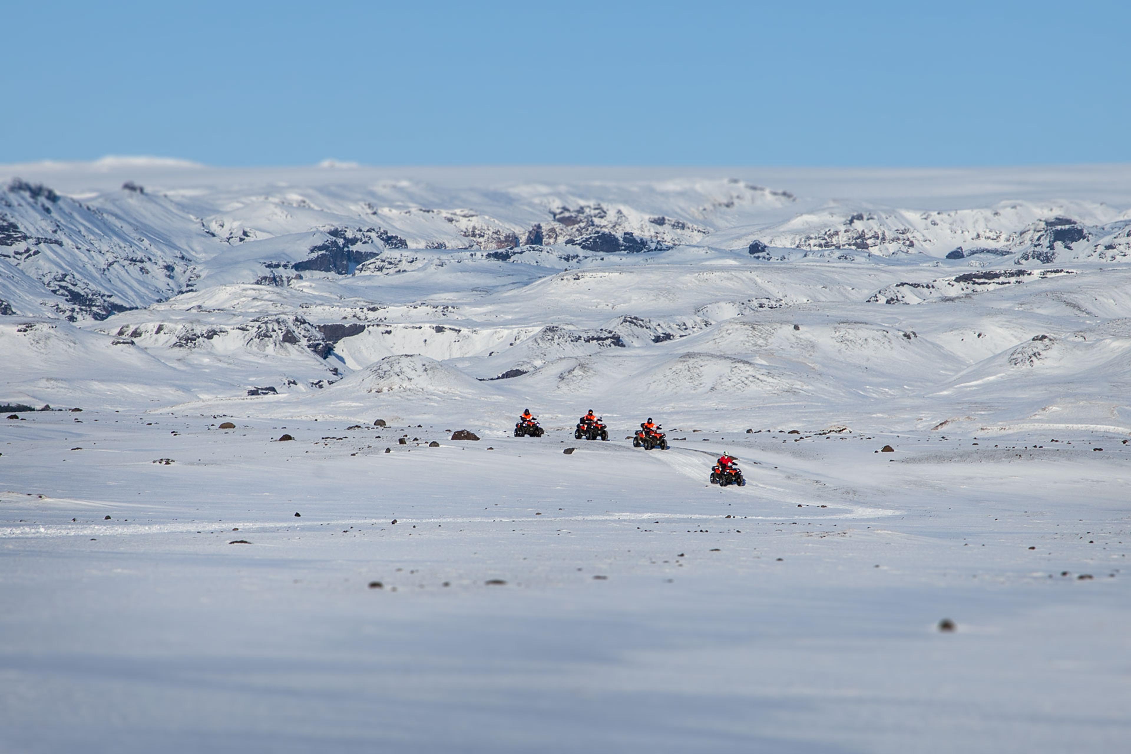 ATV group in winter