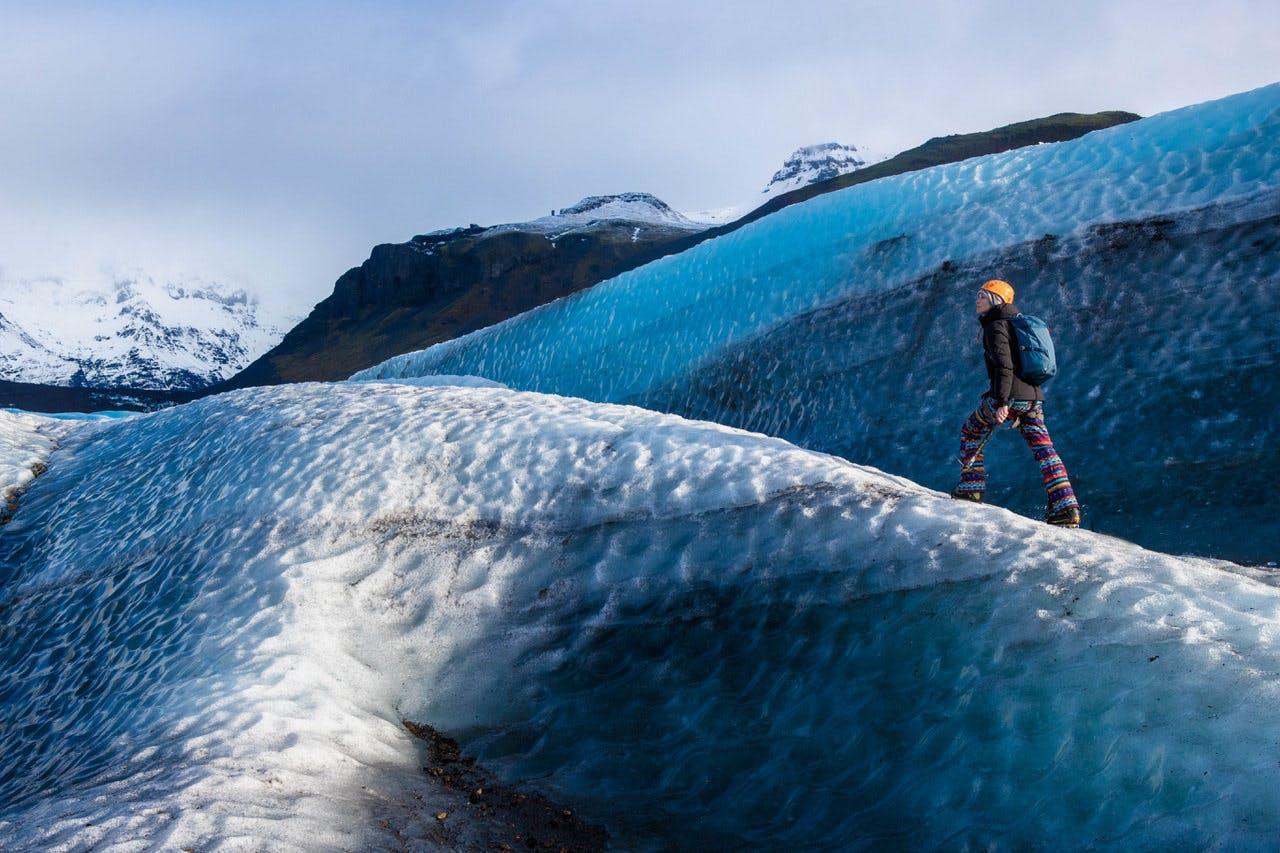 Glacier Walking in the sun