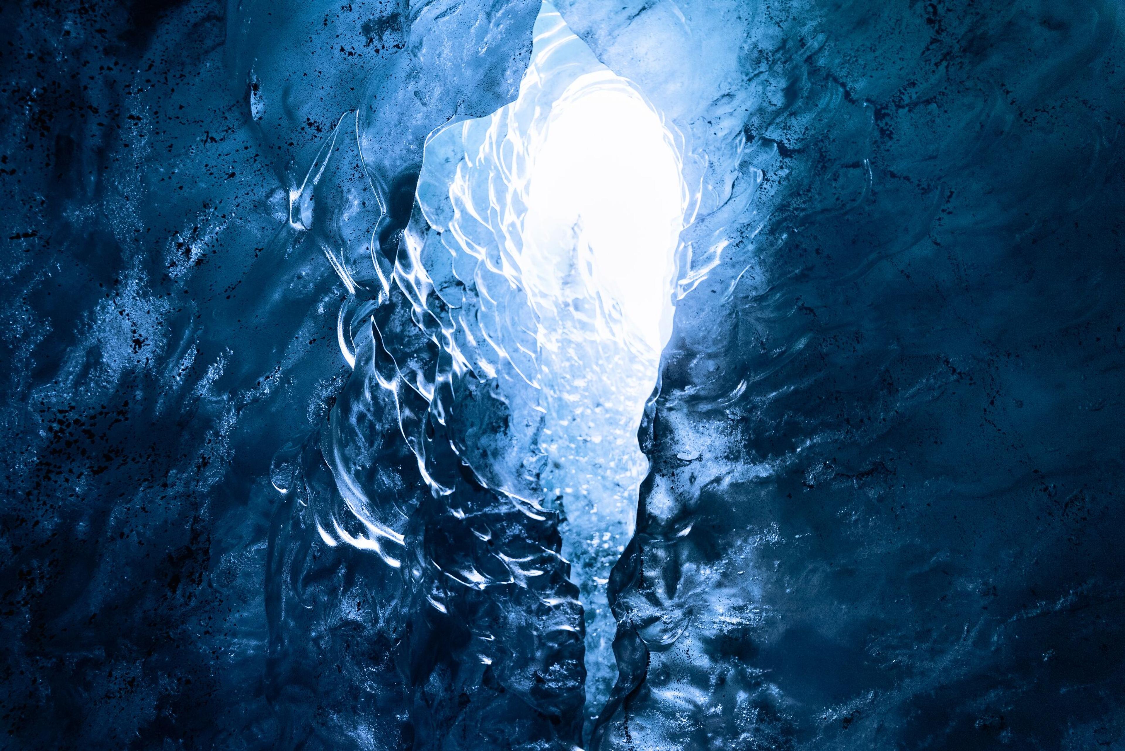 view from with in an Ice cave 