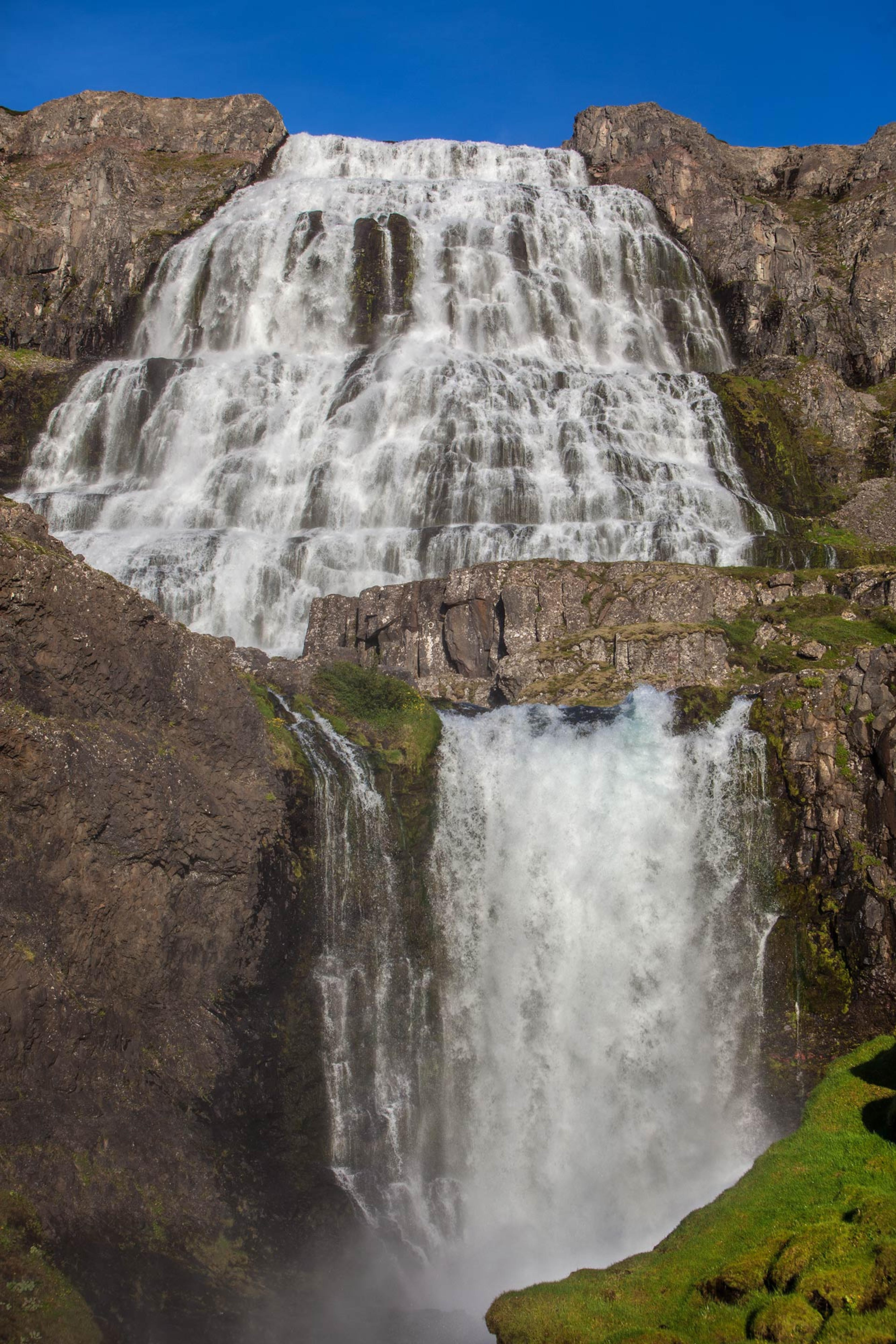 Dynjandi waterfall in the west fjords of Iceland