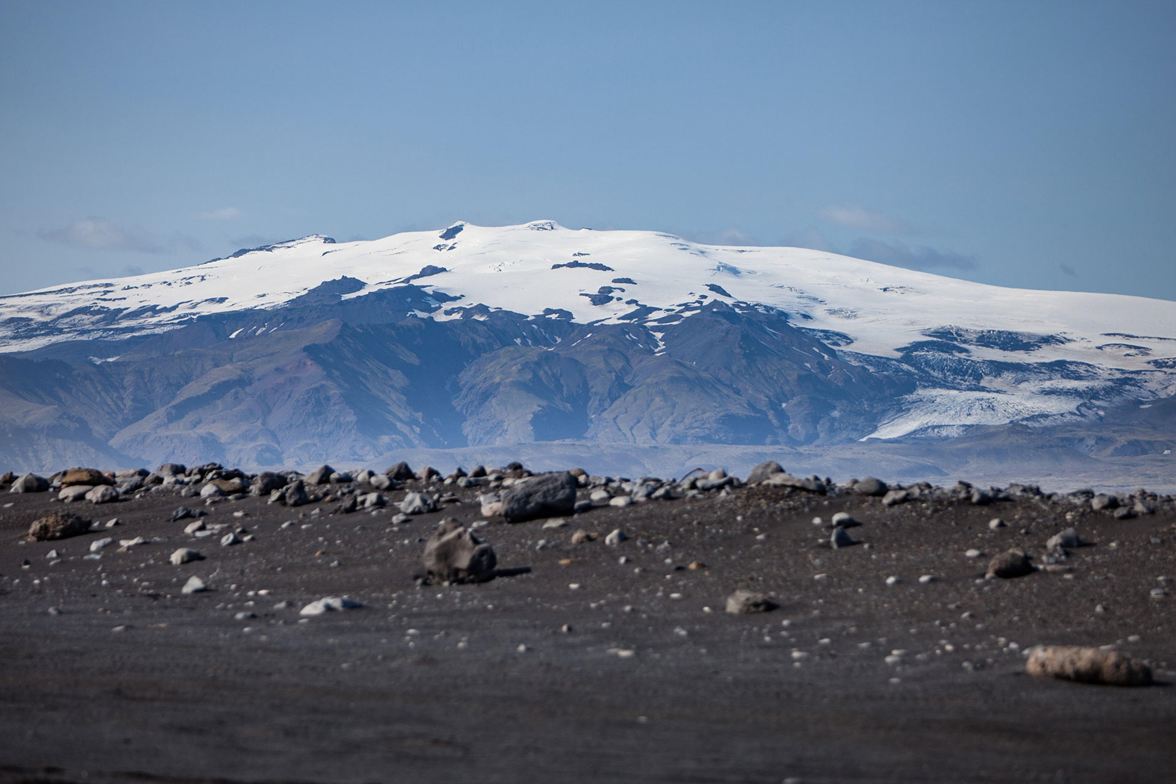 blue mountain in the distance