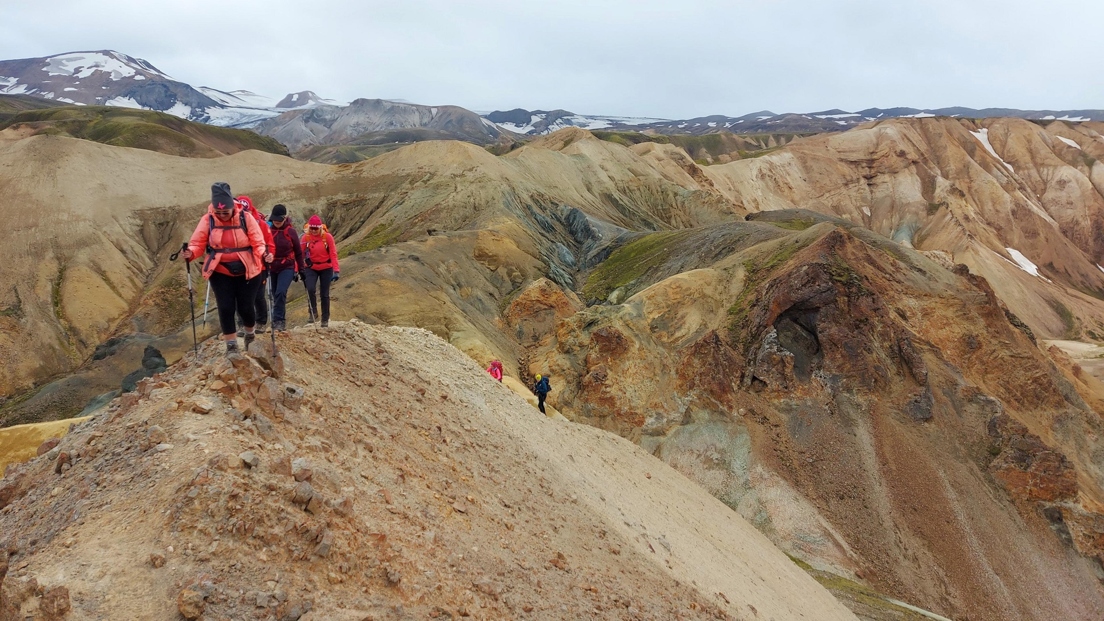 Group of hikers on Green Ridge hike 