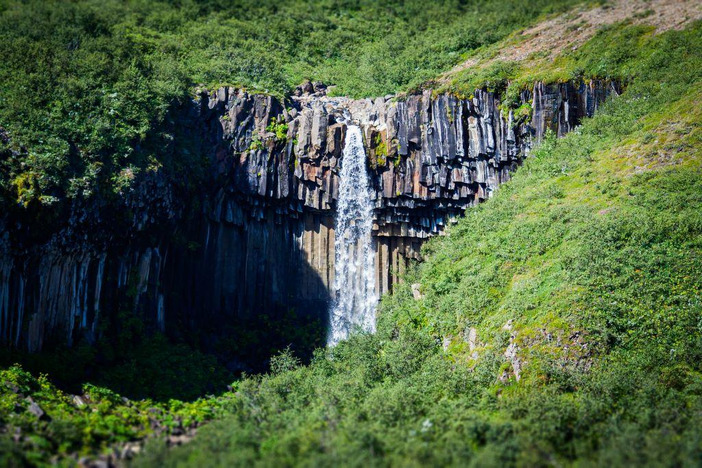 Svartifoss waterfall in Skaftafell