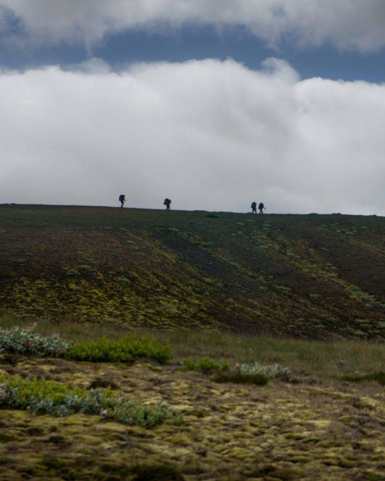 people walking on the Laugavegur Trail