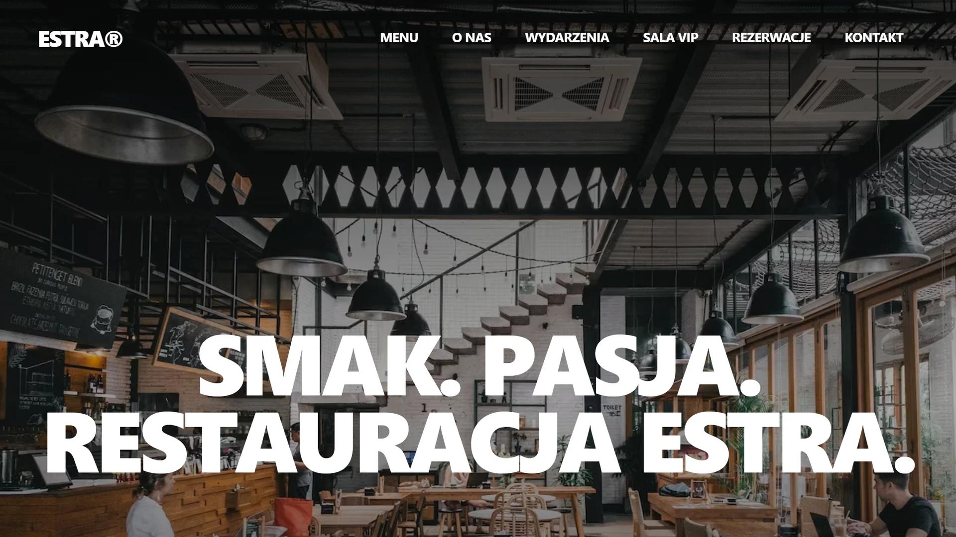 Strona główna projektu restauracji ESTRA