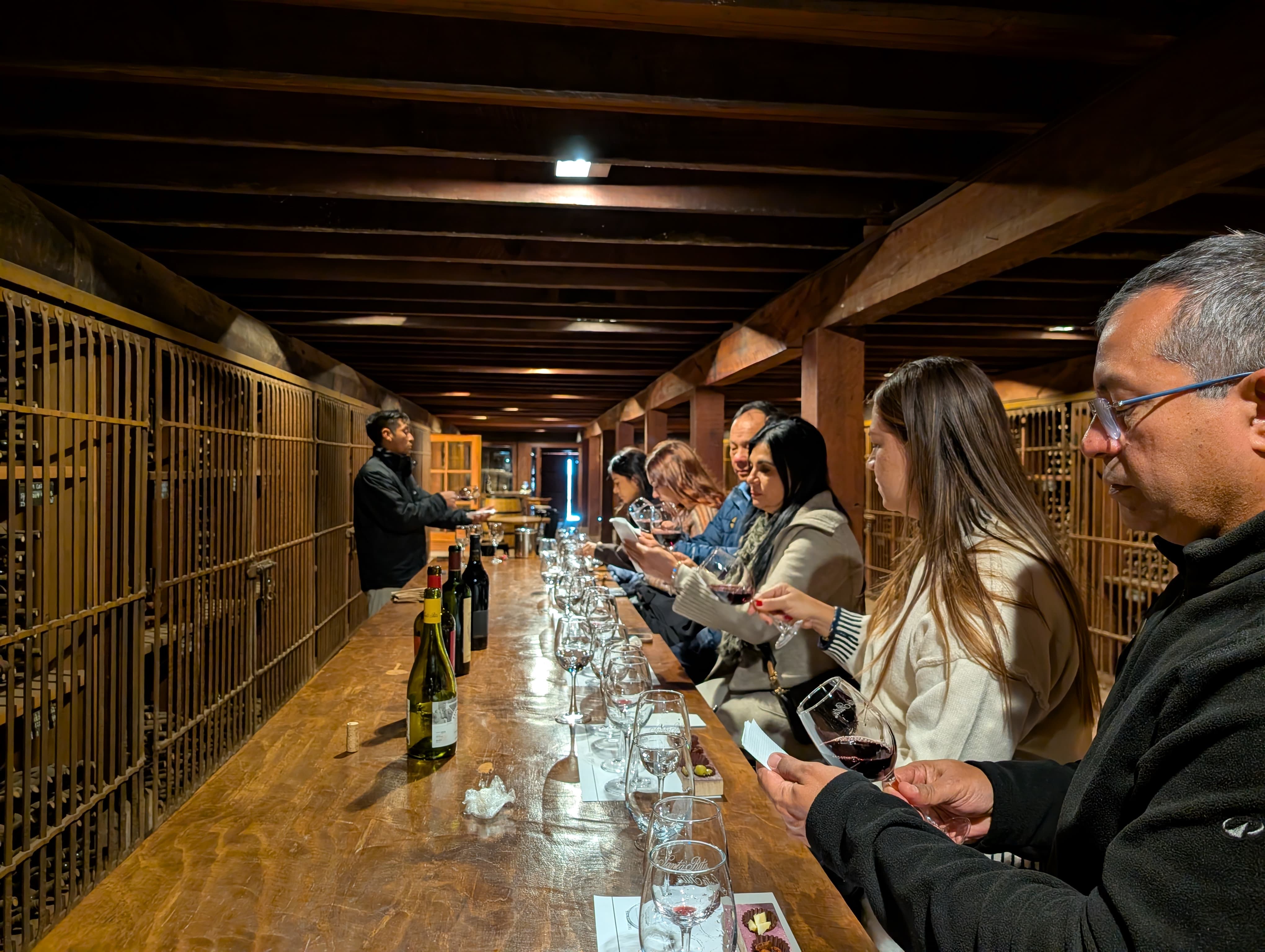 Savor five Ultra Premium wines underground
