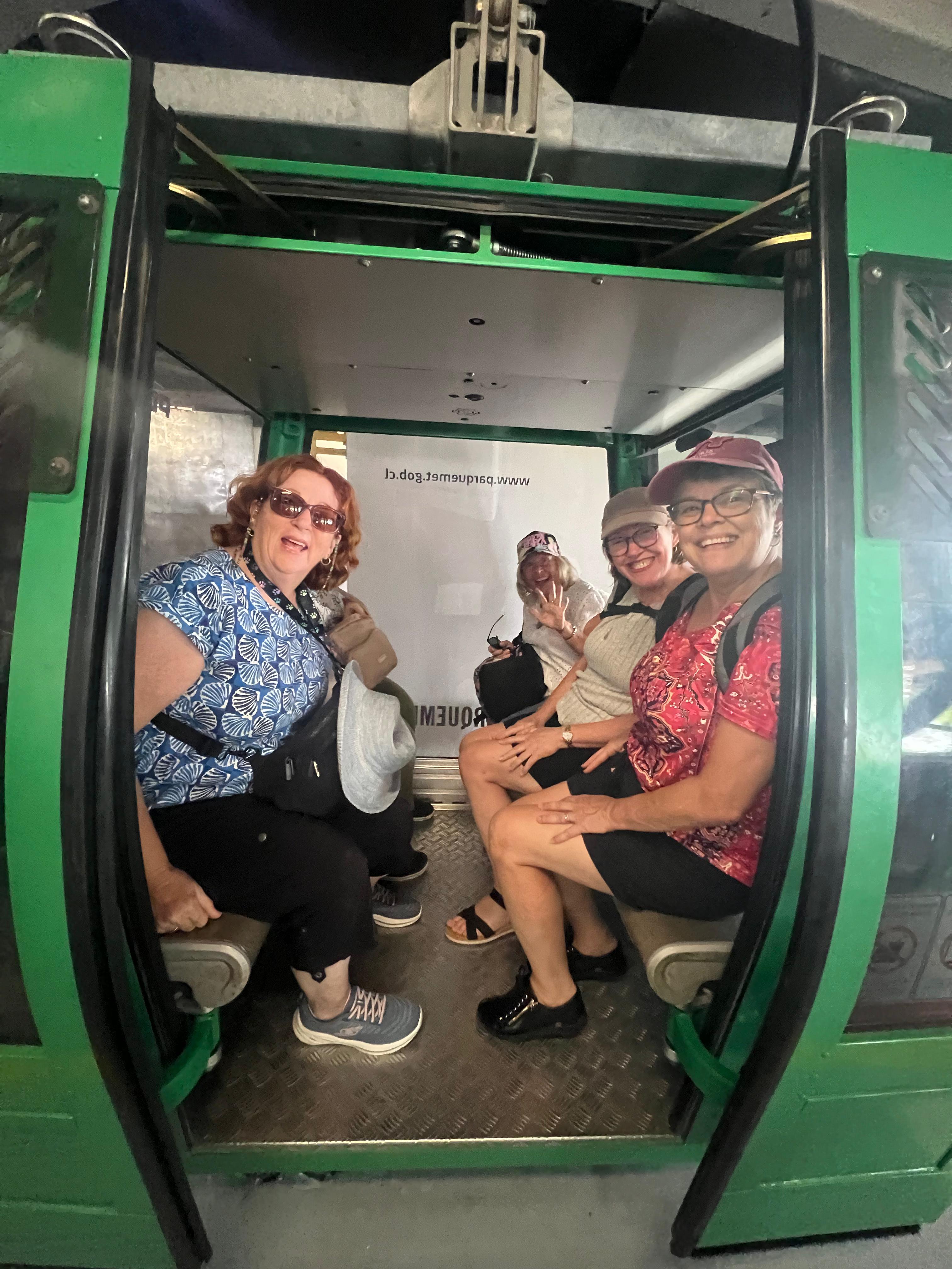 Glide down to Pedro de Valdivia Norte by Cable Car