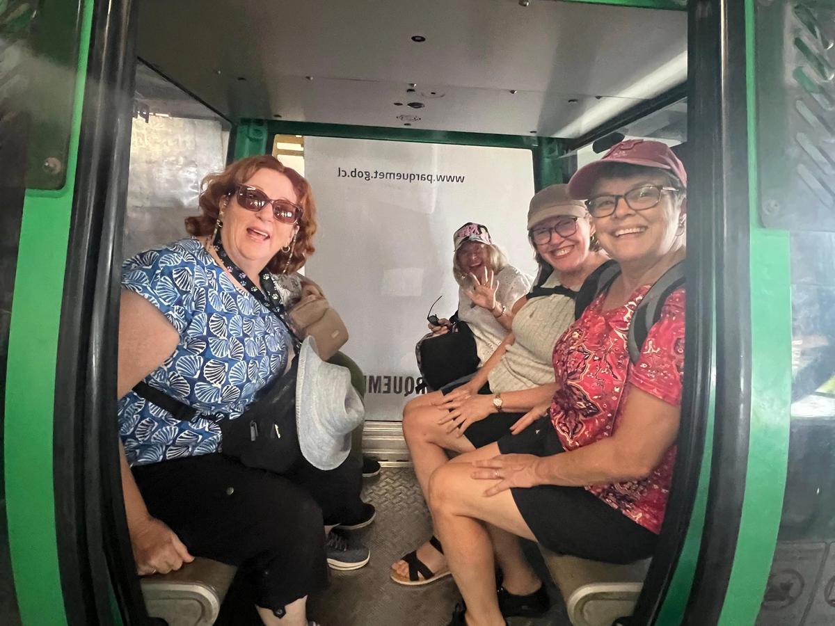 Glide down to Pedro de Valdivia Norte by Cable Car