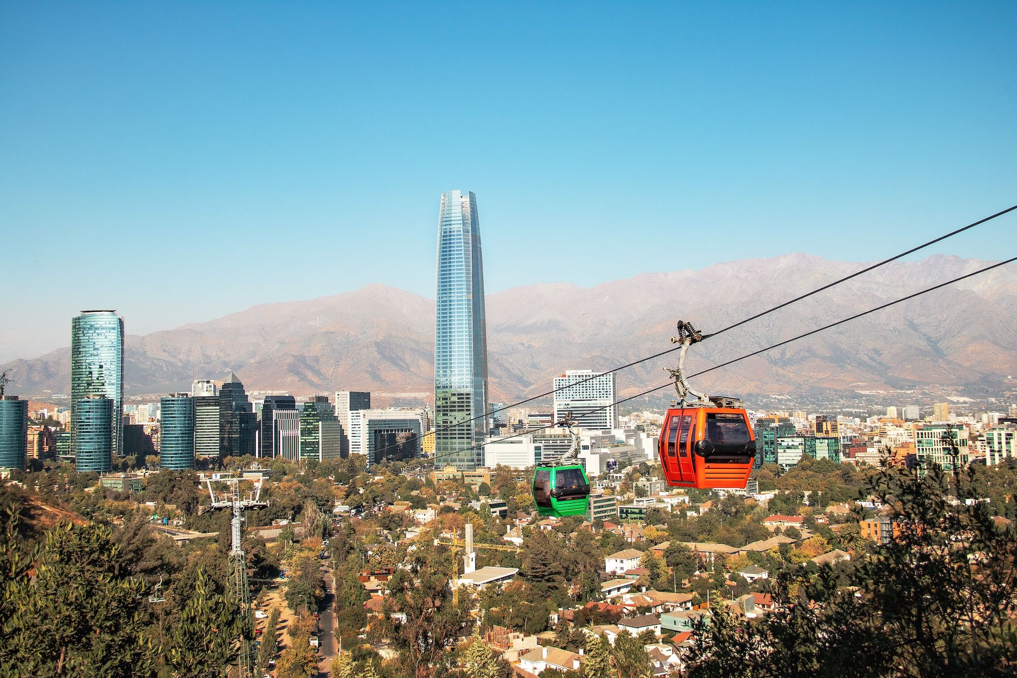 Santiago Skyline: Cable Cars & San Cristóbal Private Adventure
