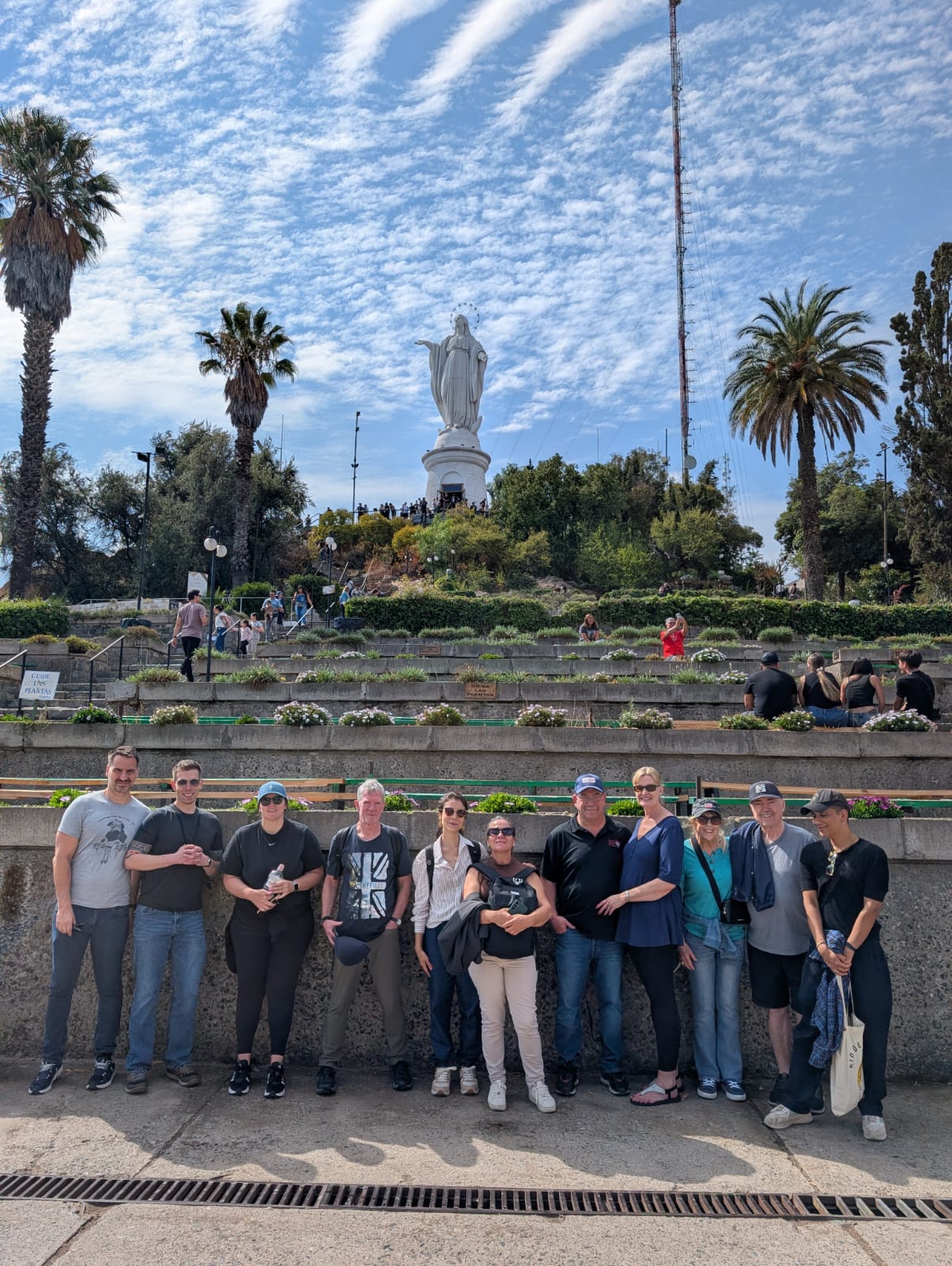 Gaze over Santiago from the Virgin of the Immaculate Conception