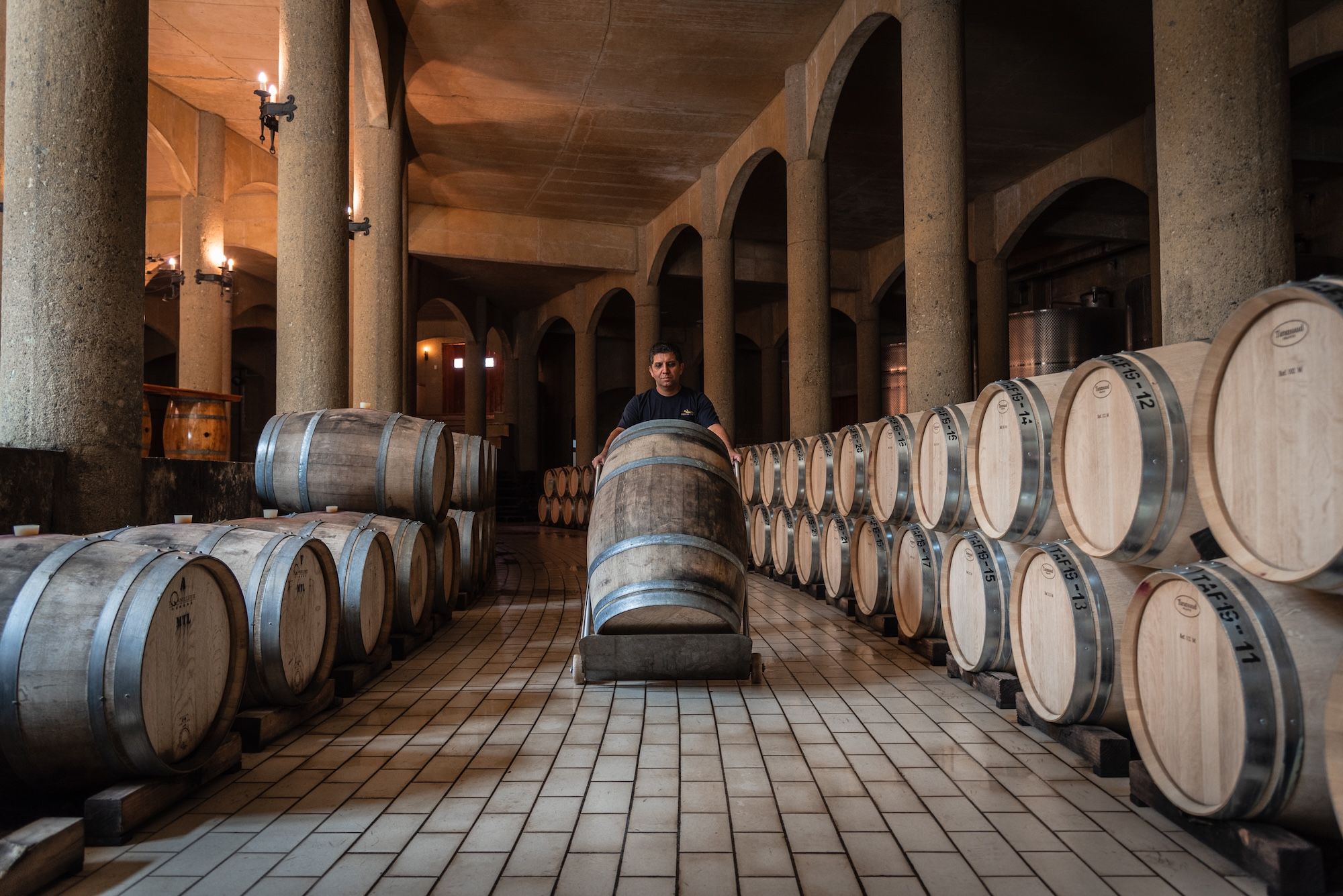 Adéntrate en la bodega en forma de herradura