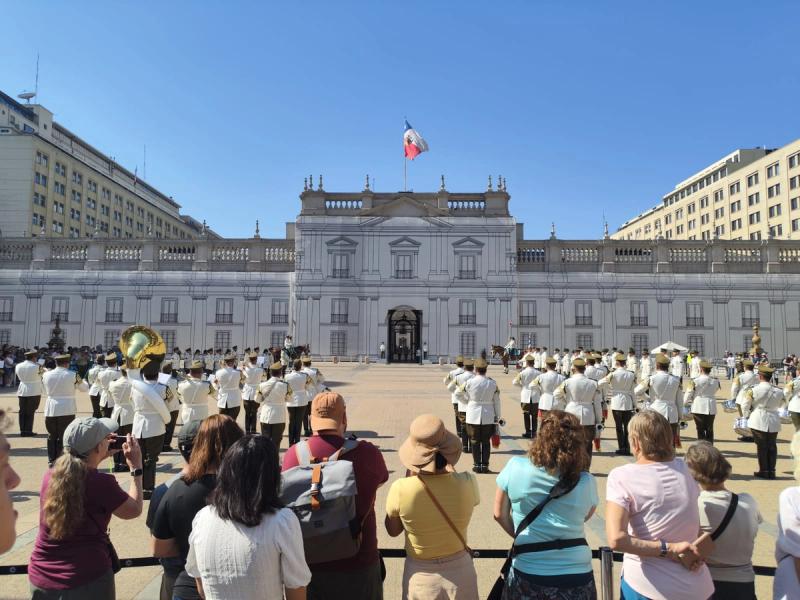 La Moneda Changing of Guard & Historic Santiago Walking Tour