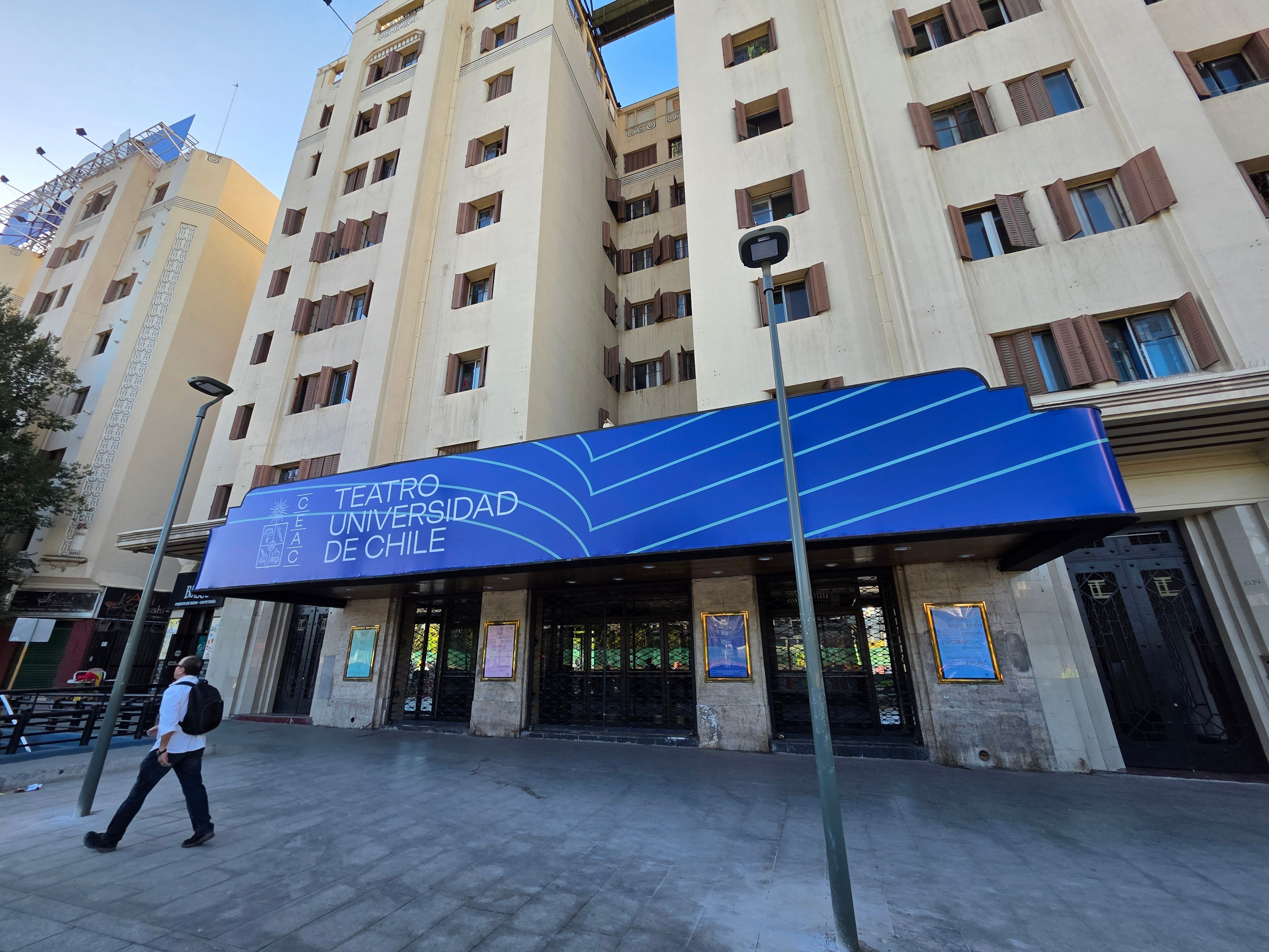 Begin your journey at Teatro Universidad de Chile