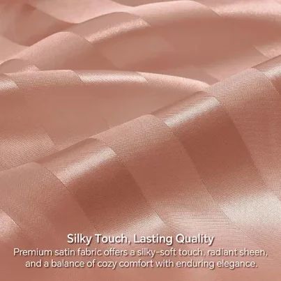 Jacquard Striped Satin polyester textile fabric