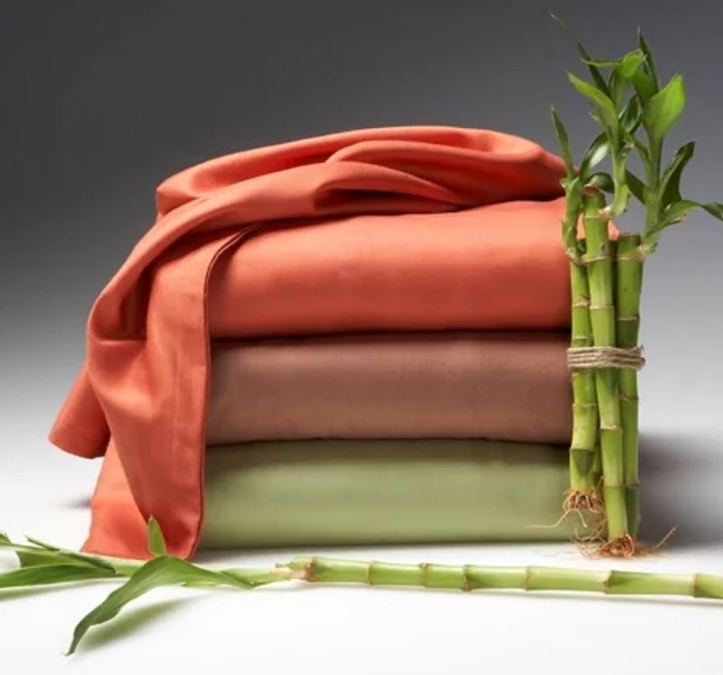 Poly-bamboo polyester textile fabric