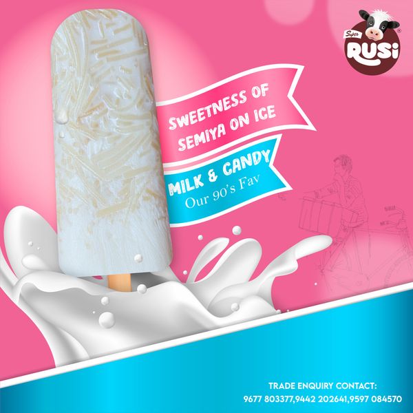 Creative design for rusi milk