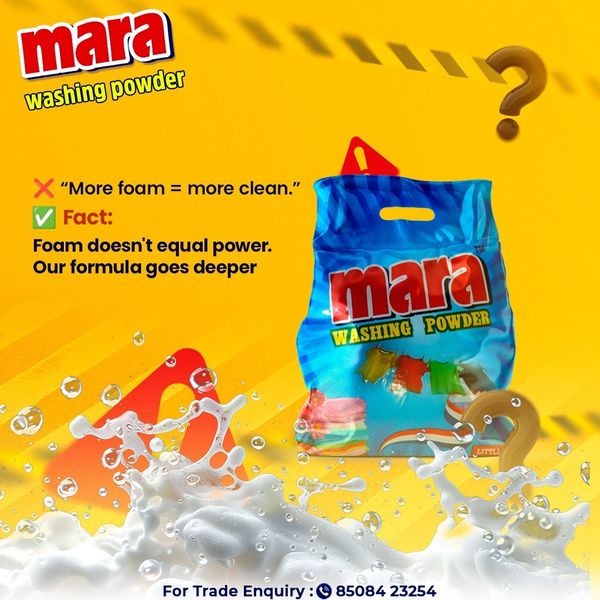 Creative design for mara washing powder
