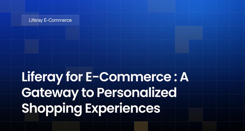 Liferay for E-Commerce : A Gateway to Personalized Shopping Experiences